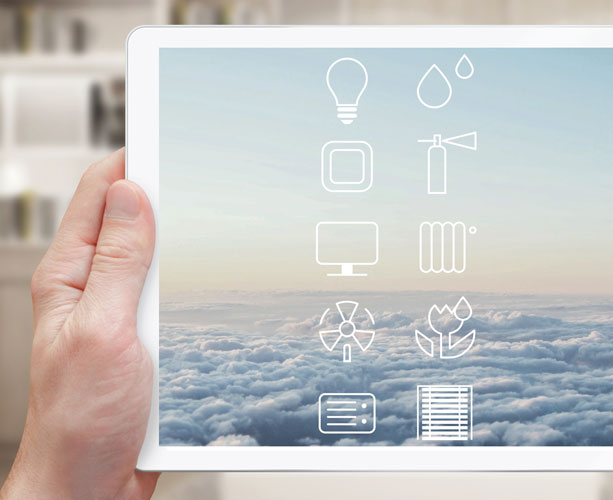 Zoned climate control e domótica, tablet